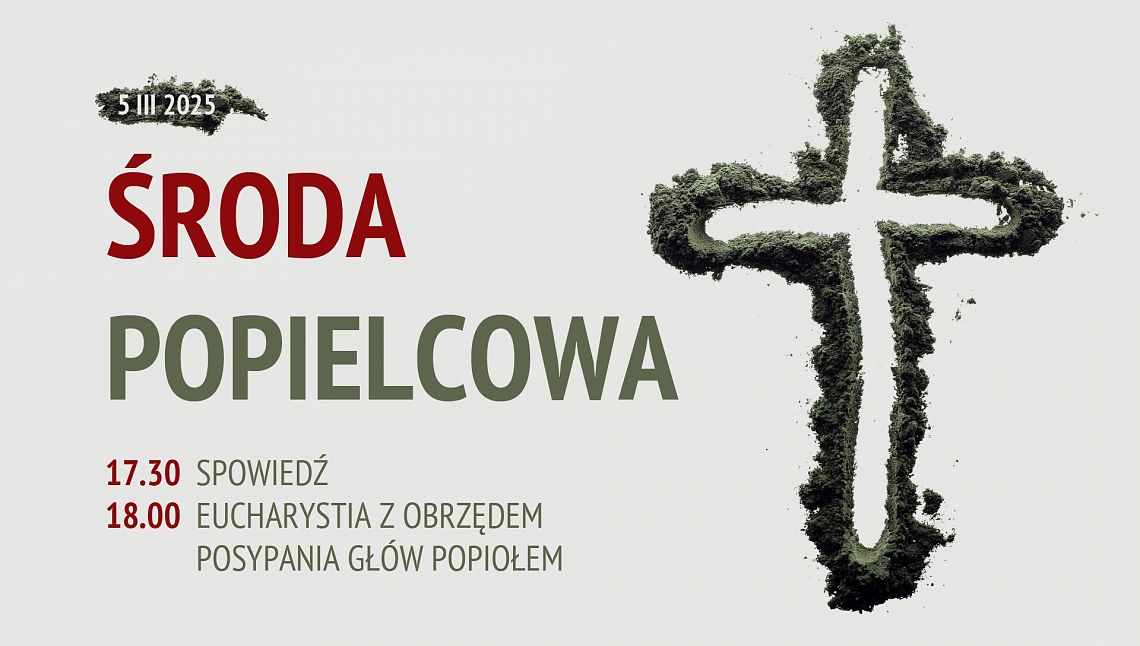 Środa Popielcowa 2025 grafika