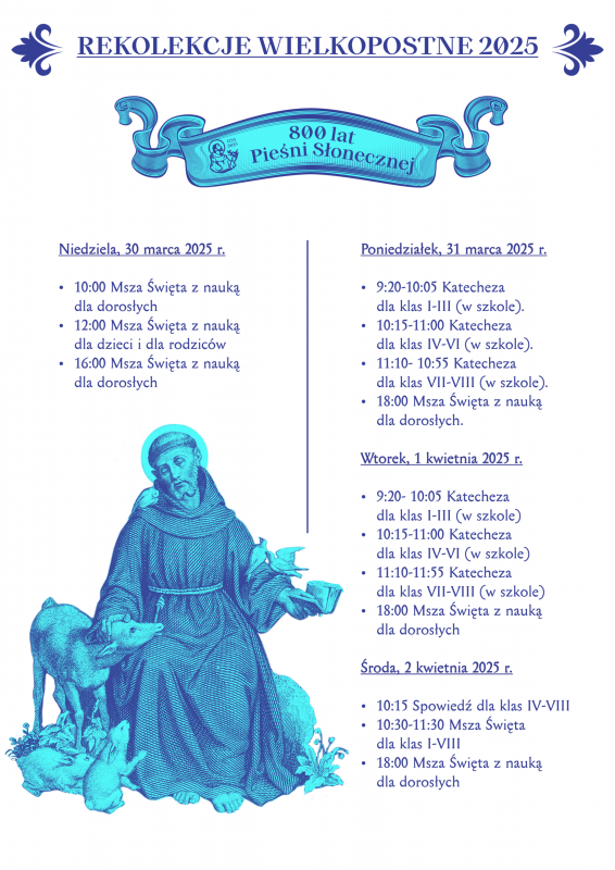 Rekolekcje wielkopostne 2025 grafika
