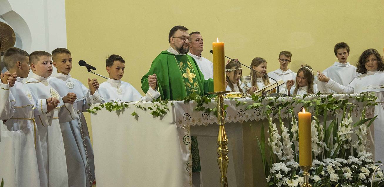 Grafika Pożegnalna Eucharystia o. Sebastiana