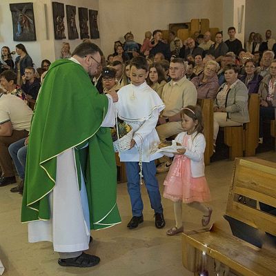 Pożegnalna Eucharystia o. Sebastiana grafika