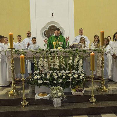 Pożegnalna Eucharystia o. Sebastiana grafika