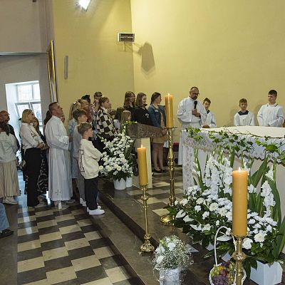 Pożegnalna Eucharystia o. Sebastiana grafika