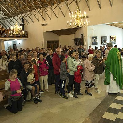 Pożegnalna Eucharystia o. Albina grafika