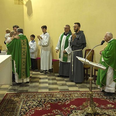 Pożegnalna Eucharystia o. Albina grafika