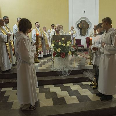 Dziewięćdziesiąte urodziny o. Bogdana grafika