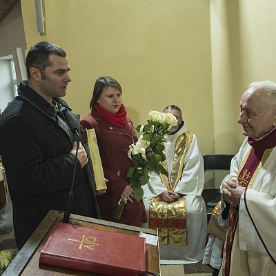 Dziewięćdziesiąte urodziny o. Bogdana grafika